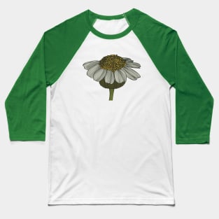 Daisy Flower Drawing Baseball T-Shirt